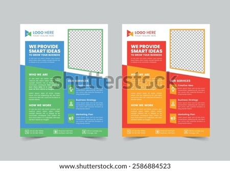 Multipurpose Business Flyer Template | CMYK | US Letter | Print Ready | 0.125 Bleed