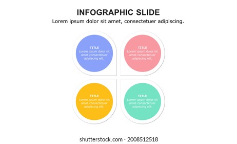 Plantilla de presentación de infografía de negocios multipropósito.