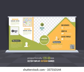 Multipurpose Business Theme Outdoor Banner Design, Advertising Vector Template 