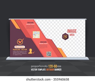 Multipurpose Business Theme Outdoor Banner Design, Advertising Vector Template 