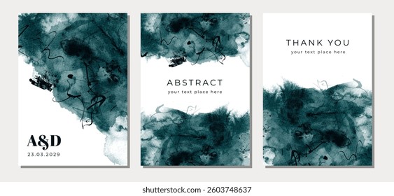 multipurpose card with green abstract background