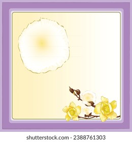 "Multipurpose card with yellow flowers