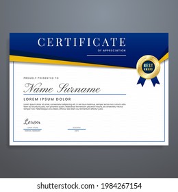 Multipurpose Certificate Template Certificate Border Design Stock ...