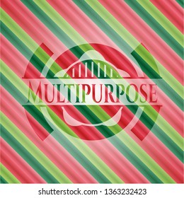 Multipurpose christmas emblem background.