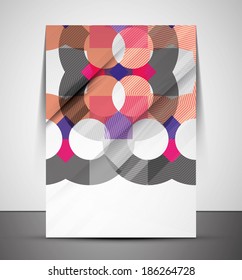 Multipurpose CMYK geometric print template without any sample text
