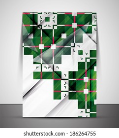 Multipurpose CMYK geometric print template without any sample text