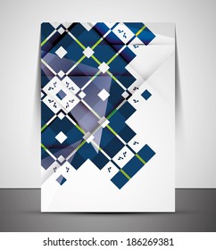 Multipurpose CMYK geometric print template without any sample text