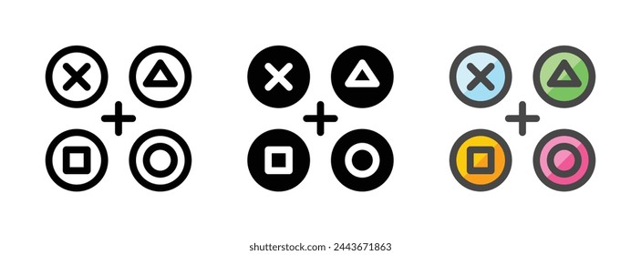 Multipurpose combo vector icon in outline, glyph, filled outline style. Three icon style variants in one pack.