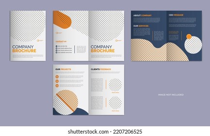 Multipurpose company profile template, business brochure layout, annual report design