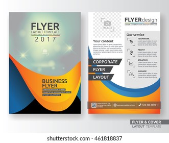 Multipurpose corporate business flyer layout template design. Suitable for leaflet, flyer, brochure, book cover and annual report. Layout in A4 size with bleeds.