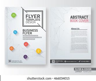 Multipurpose corporate business flyer layout template design. Suitable for leaflet, flyer, brochure, book cover and annual report. Layout in A4 size with bleeds.