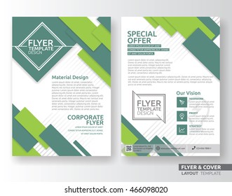 Multipurpose corporate business flyer layout template design. Suitable for leaflet, flyer, brochure, book cover and annual report. Layout in A4 size with bleeds.