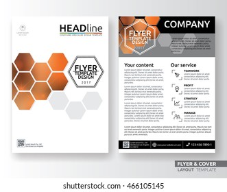 Multipurpose corporate business flyer layout template design. Suitable for leaflet, flyer, brochure, book cover and annual report. Layout in A4 size with bleeds.