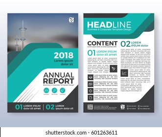Multipurpose corporate business flyer layout design. Suitable for flyer, brochure, book cover and annual report. Turquoise color scheme in A4 size layout template background with bleeds.