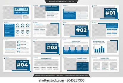 multipurpose corporate presentation layout template with minimalist style use for business infographic 