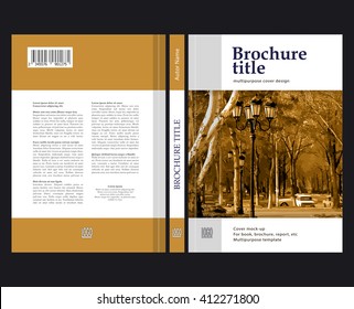 Multipurpose cover design for book, brochure, report, flyer, booklet etc. Template layout in A4 format.