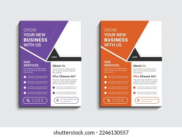 Multipurpose creative business flyer design template