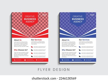 Multipurpose creative business flyer design template