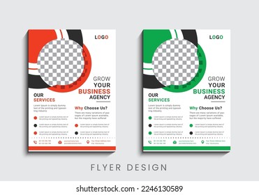 Multipurpose creative business flyer design template