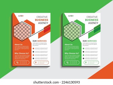 Plantilla de diseño de folleto comercial creativo multipropósito