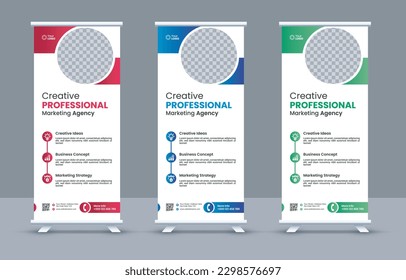 Multipurpose Creative Business Rollup Stand Banner Design Template