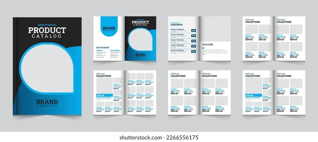 Multipurpose Creative Product Catalog Layout Template, modern minimal product catalog design template