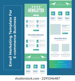 Multipurpose Email marketing emailing Template, email newsletter design template, web email promotions and landing pages with Modern gradient style