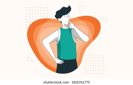 Multipurpose flat illustration editable vector