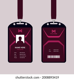 Multipurpose identity card design template