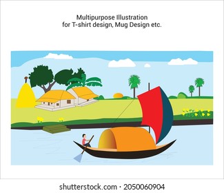 Multipurpose Illustration for T-shirt design, mug Design etc.
