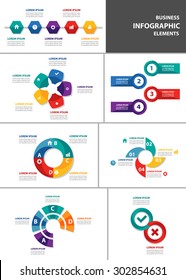 Multipurpose infographic element and icon template flat design set for presentation brochure flyer advertising and marketing