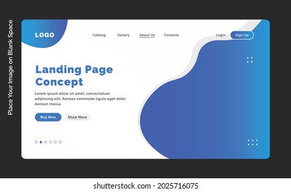 multipurpose landing page design concept