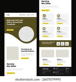 Multipurpose Lawyer, Attorney and Law Office Email Newsletter Template