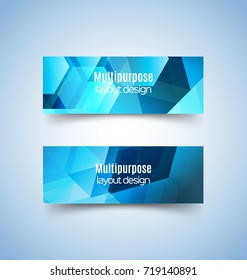 Multipurpose layout design.  Banner template background .
