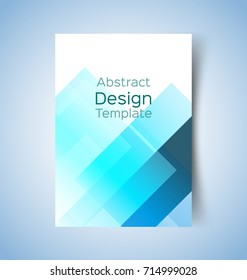 Multipurpose layout design. Suitable for flyer, brochure, book cover and annual report. blue  color in A4 size template background .