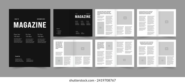 Multipurpose Magazine Layout Template and Simple Magazine Layout Template