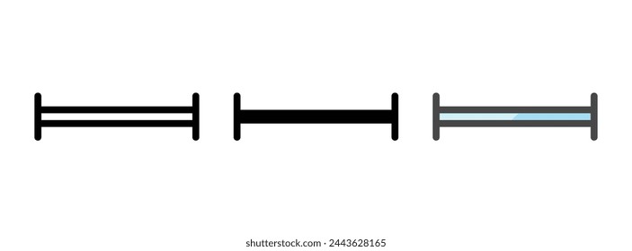 Multipurpose measurement vector icon in outline, glyph, filled outline style. Three icon style variants in one pack.