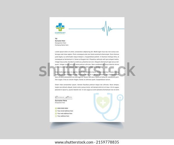 Hospital letterhead 387 images et images vectorielles de stock