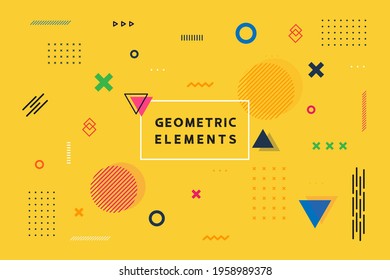Multipurpose minimal modern geometric and abstract design element decoration and ornament