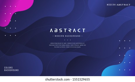 Multipurpose Modern Background With Elegant Gradient Colorful Glowing Light and blue navy liquid fluid shape