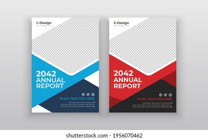 Multipurpose modern and creative corporate business annual report flyer, brochure and book cover template