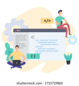 Multipurpose modern flat illustration design business concept suitable for your landing pages, website, presentation, mobile apps, etc