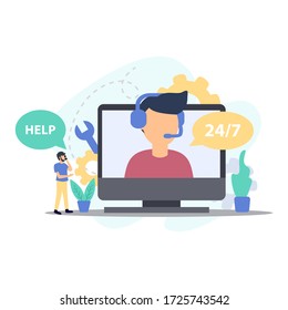 Concepto de negocio de diseño de ilustraciones planas multipropósito, adecuado para sus páginas de inicio, sitio web, presentación, aplicaciones móviles, etc