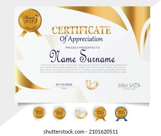 Multipurpose Modern Professional Certificate Template Design for Print,Certificate, diploma, graduation.  Vector illustration .
Landscape A4 Size. .