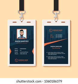 Multipurpose Office ID Card Design Template