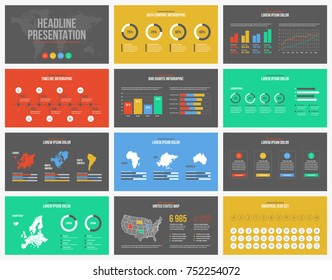 Multipurpose presentation vector template infographic.