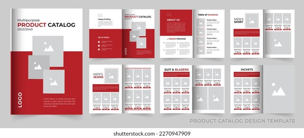 Multipurpose product catalog or catalogue design template