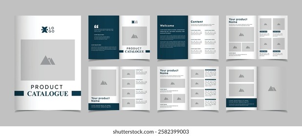Multipurpose product catalog and company brochure minimal catalog template design