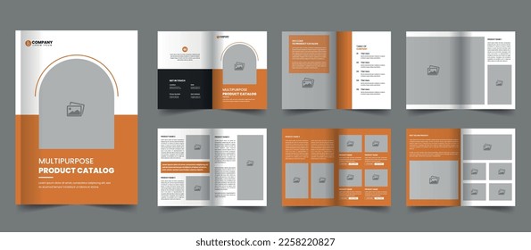 Multipurpose Product catalog design or product catalogue template or company brochure, interior, furniture product catalog