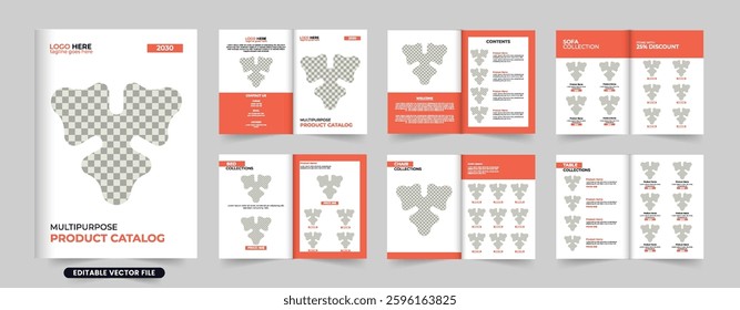 Multipurpose Product catalog design or product catalogue template design or company furniture product catalog